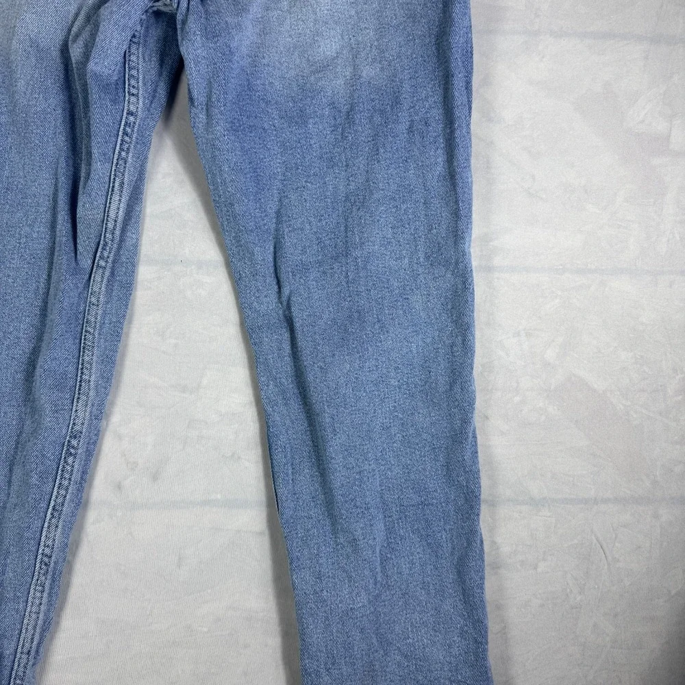 Vintage Hollister Womens Mom Jeans Blue Stretch Denim Raw Hem Ultra High-Rise 7L